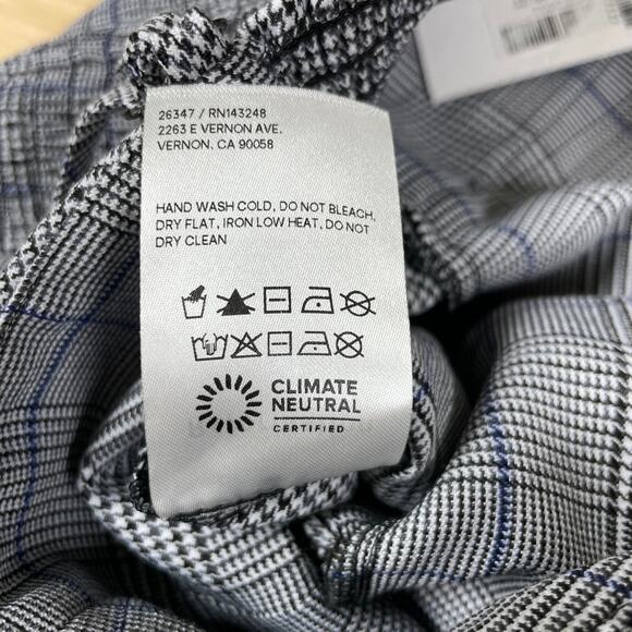 Reformation NWT Cameran Jumpsuit Grey Plaid Size 2 Adjustable Corset Bodice - Picture 9 of 14